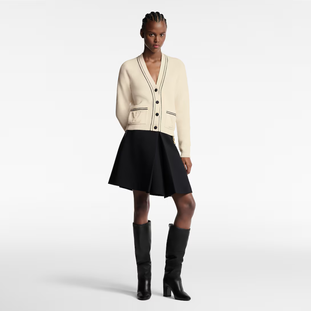 Cardigan à fines rayures
